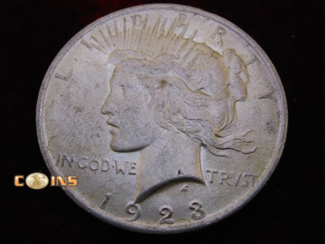 Lot 36-488348 - 1923 Silver Peace Dollar.