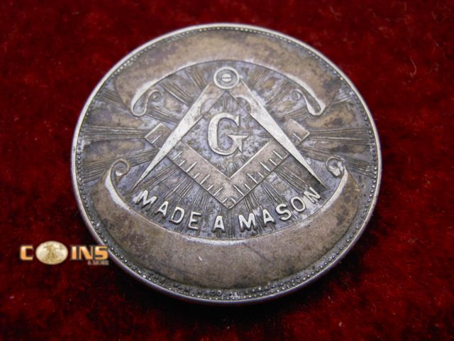 Lot 36-487856 - Vintage "Made a Mason" Silver Medal/Coin.