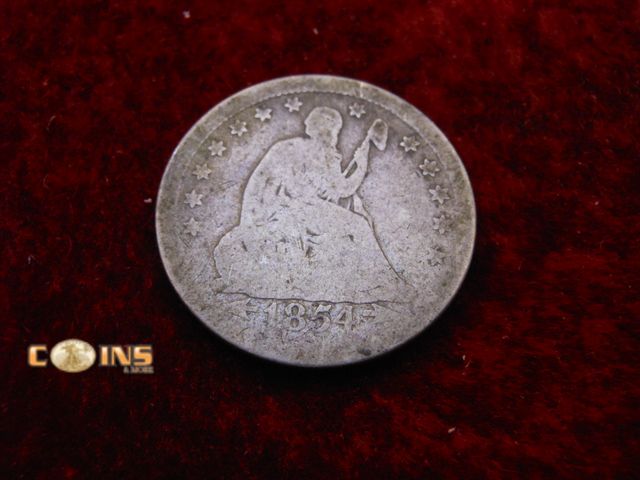 Lot 36-238234 - 1854-O With Arrow Silver Seated Quarter.