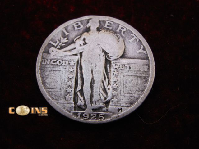 Lot 36-489210 - 1925 Silver Standing Liberty Quarter.