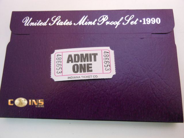Lot 36-486653 - 1990 US Mint Proof Set.