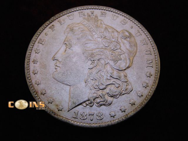 Lot 36-086642 - Better Condition 1878 7 Tail Feather Second Reverse Morgan Silver Dollar.