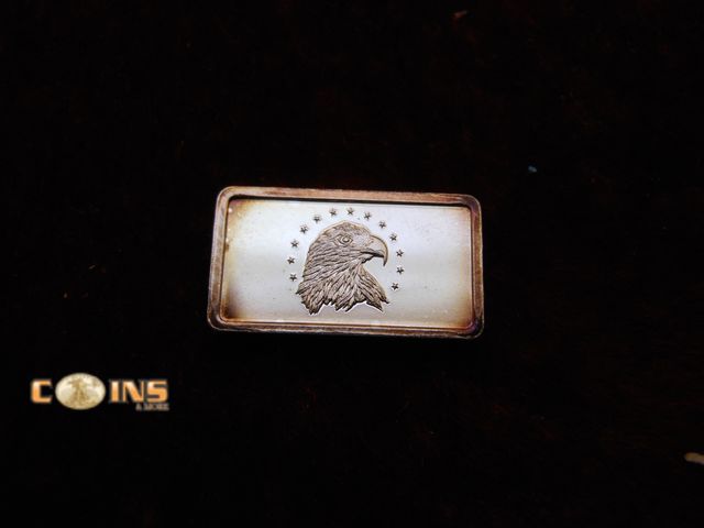 Lot 36-086674 - .999 Fine Silver 1,000 MG Eagle Bar.