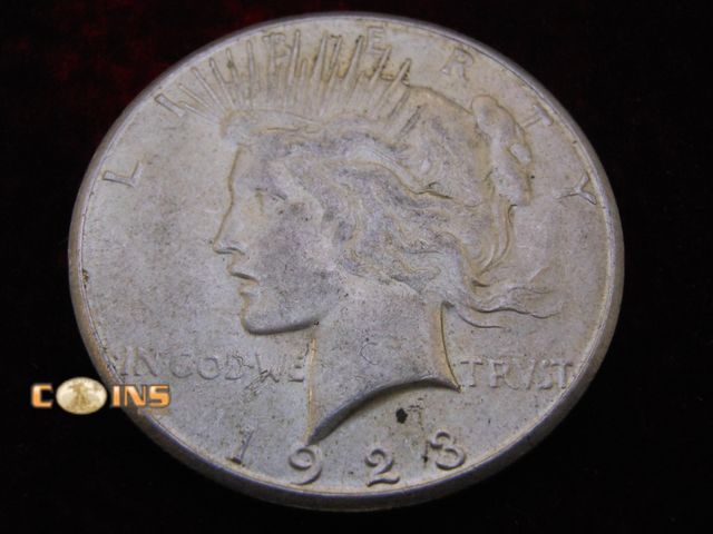 Lot 36-488351 - 1923-S Silver Peace Dollar.