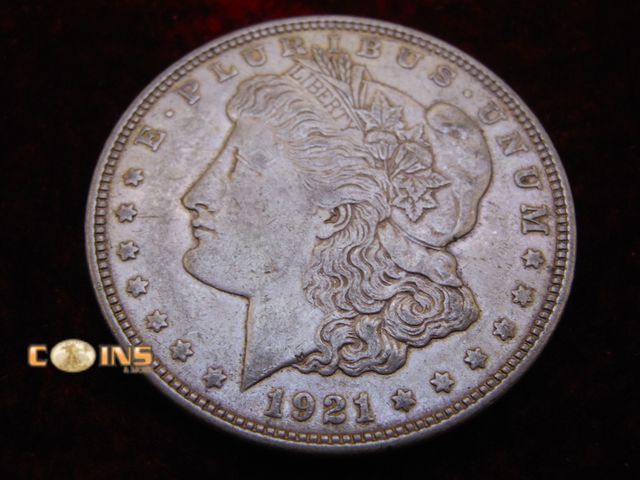 Lot 36-086654 - 1921-D Morgan Silver Dollar.
