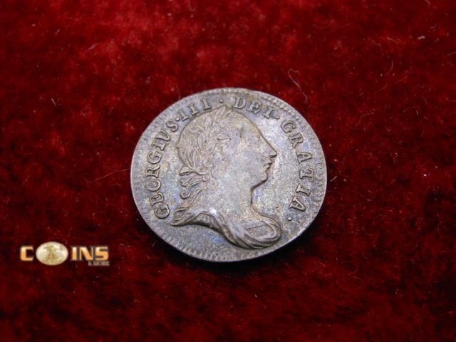 Lot 36-487848 - 1766 Silver 3 Pence.  Full Detail.