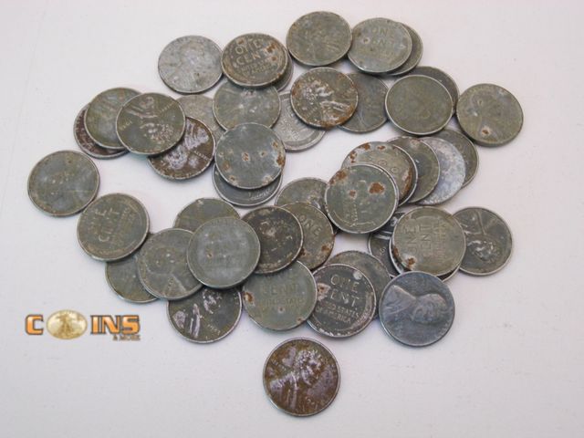 Lot 36-487780 - Lot of Assorted 1943 Steel Cents.