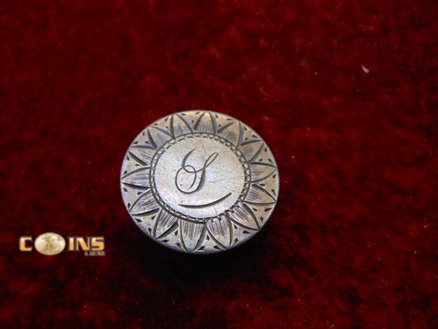 Lot 36-487807 - Love Token on Back of a 1853 With Arrows Silver Seated Dime.