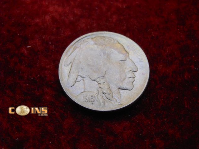 Lot 36-486548 - AU/BU 1913 Type Two Buffalo Nickel.  Full Date and Mint Mark.