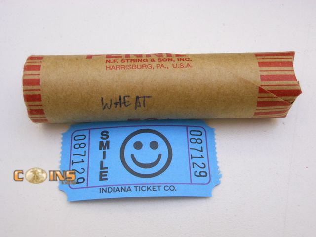 Lot 36-087129 - Roll of Assorted Lincoln Wheat Cents.