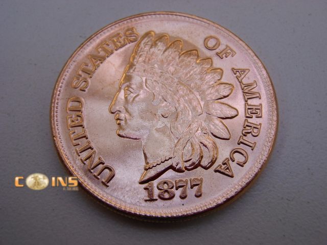 Lot 36-486270 - .999 Fine Copper One Ounce Indiasn Design Round.