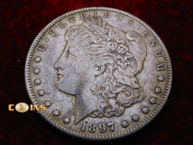 Lot 36-486380 - 1897-S Morgan Silver Dollar.