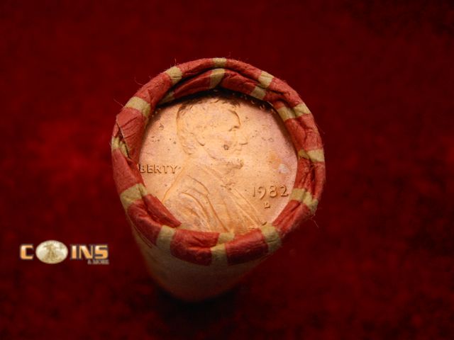 Lot 36-238564 - Roll of UNC 1982-D Lincoln Cents.