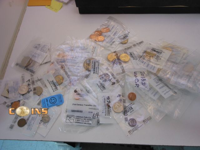 Lot 36-238170 - Large lot of Littleton Sealed Coins, Silver Included, Many Dollar Coins.