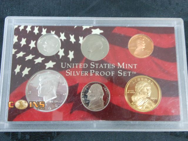 Lot 36-086772 - 2004 Partial Silver US Mint Proof Set.