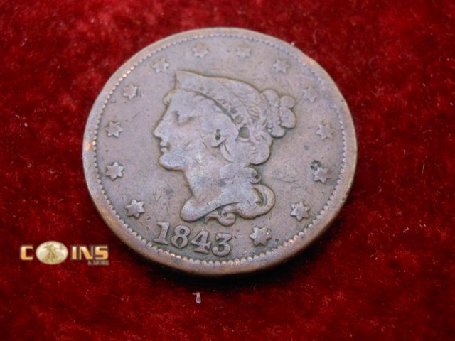 Lot 36-486456 - 1843 US Large Cent.