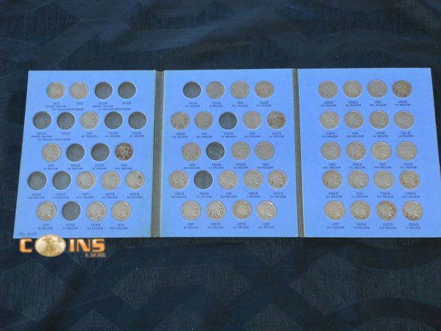 Lot 36-086850 - Partial 1913 to 1938 Buffalo Nickel Collection, Many Better Date Coins, See All Pictures.
