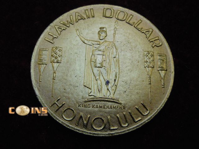 Lot 36-488378 - Hawaii Dollar, Honolulu Coin, Waikiki Beach, Diamond Head Aloha.
