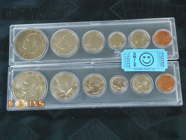 Lot 36-238550 - 1977 US Mint Set in Hard Plastic Holder.