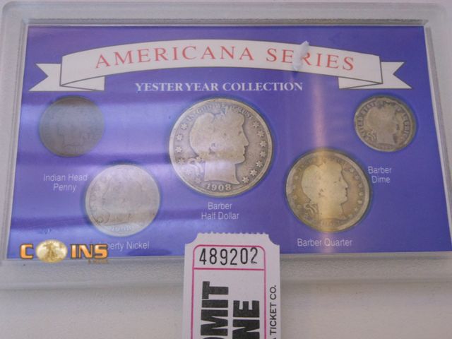Lot 36-489202 - Silver Five Coin Set in Hard Plastic Holder.