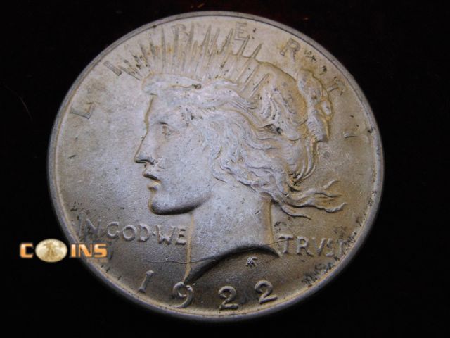 Lot 36-238202 - Better Condition 1922 Silver Peace Dollar.