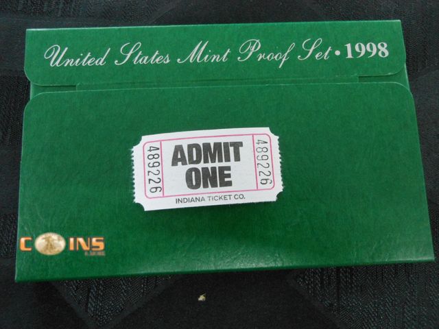 Lot 36-489226 - 1998 US Mint Proof Set.