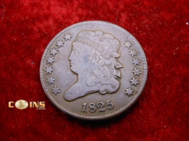 Lot 36-086748 - Better Condition 1825 US Half Cent.  Full Crisp LIBERTY.