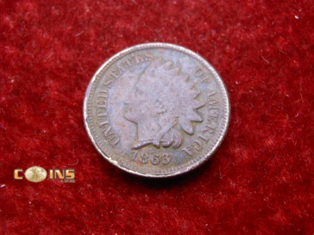 Lot 36-238222 - 1863 Copper/Nickel Indian Head Cent.