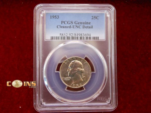 Lot 36-488310 - UNC 1953 Silver Washington Quarter, PCGS Graded UNC.