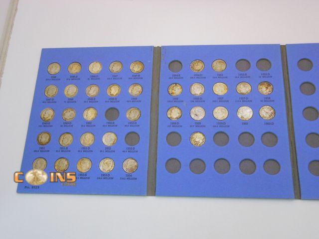 Lot 36-486664 - Near Complete Silver Roosevelt Dime Collection, See All Pictures For Coins Included.