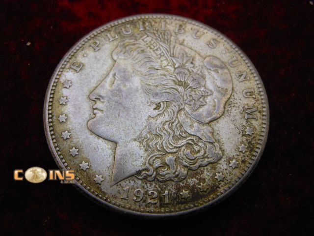 Lot 36-087156 - 1921-S Morgan Silver Dollar.