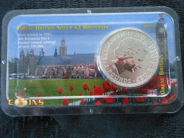 Lot 36-486338 - 1997 .958 Silver Two Pound Round.  One Ounce Silver.