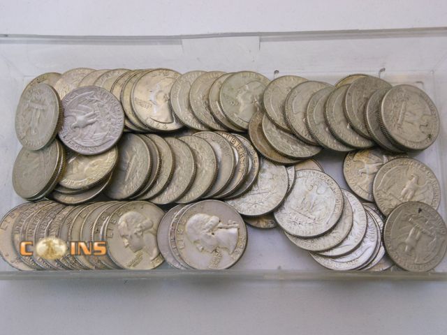 Lot 36-0867221 - Lot of Four Silver Washington Quarter Pulled Randomly From Coins Pictured.