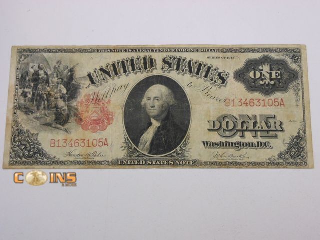 Lot 36-486584 - Series of 1917 $1 United States Note.  Large Note.