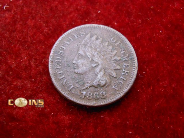 Lot 36-486261 - Semi-Key 1868 Indian Head Cent.