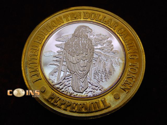 Lot 36-487753 - .999 Fine Silver Peppermill Hotel and Casino Round.