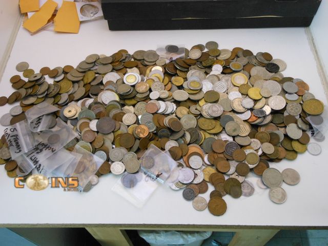 Lot 36-238214 - Large Lot of Assorted Foreign Coins, Over 11 Pounds, See All Pictures.
