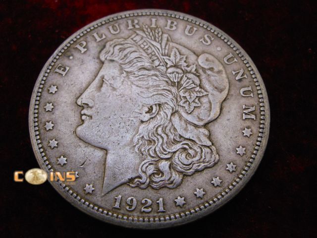 Lot 36-486566 - 1921-S Morgan Silver Dollar.