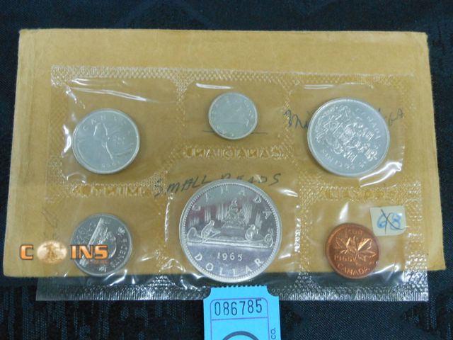Lot 36-086785 - 1965 Silver Canadian Proof Like Set.