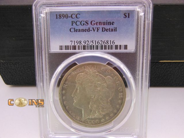 Lot 36-486239 - Semi-Key 1890-CC Morgan Silver Dollar, PCGS Graded.