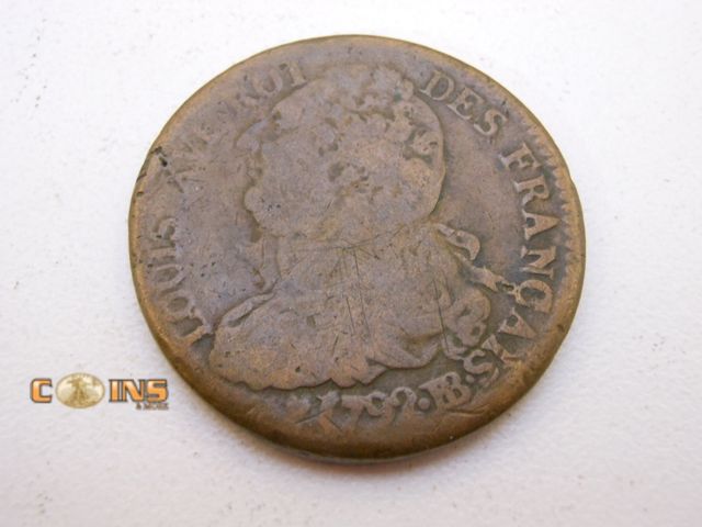 Lot 36-487835 - 1792 A France 2 Sols 2S, Hard to Find.