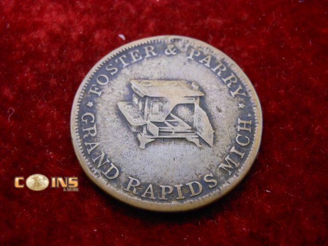 Lot 36-487804 - FOSTER &amp; PARRY. DEALERS IN STOVES IRON &amp; HARDWARE. GRAND RAPIDS MICHIGAN.