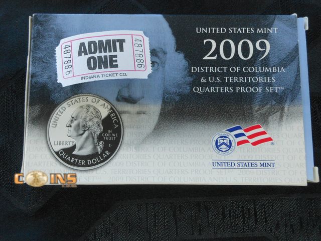Lot 36-487886 - 2009 US Mint Proof Quarter Set.