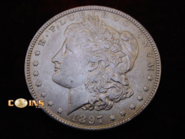 Lot 36-238165 - Better Condition 1897 Morgan Silver Dollar.