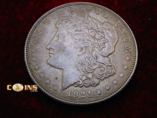 Lot 36-489177 - 1921-D Morgan Silver Dollar.