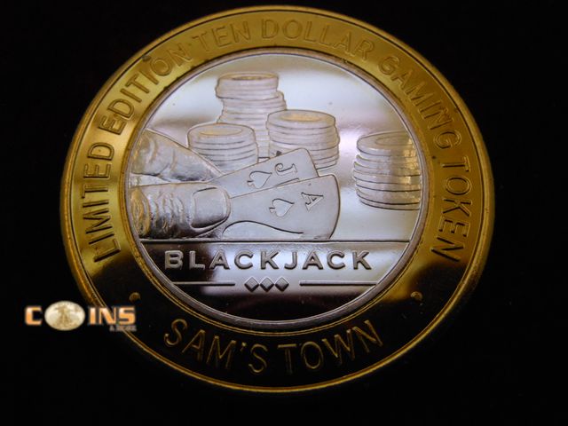 Lot 36-489154 - $10 Silver Las Vegas Token.  Sam's Town.