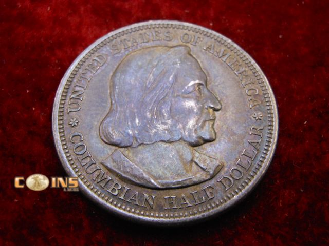 Lot 36-087128 - Better Date 1892 Silver Columbian Exposition Commemorative Half Dollar.