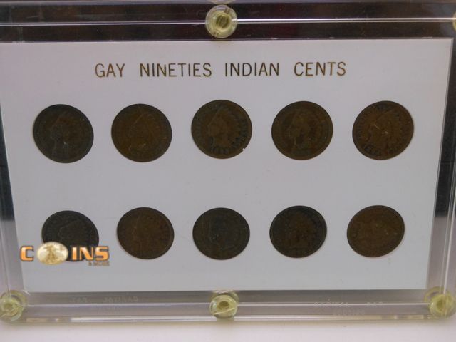 Lot 36-486695 - 1900's Indian Head Cents in Hard Plastic Holder.