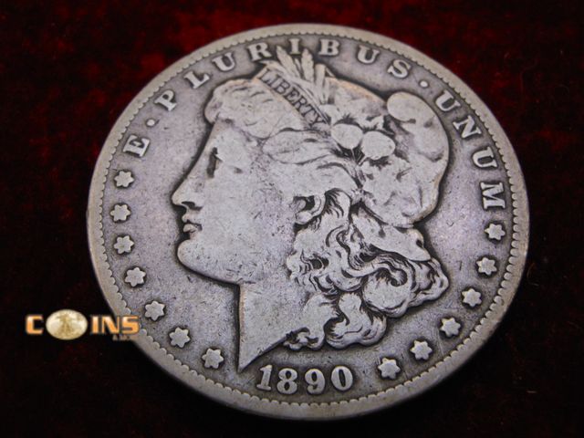 Lot 36-489117 - BETTER 1890-CC Morgan Silver Dollar.