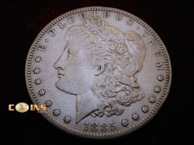 Lot 36-087121 - 1885-S Morgan Silver Dollar.